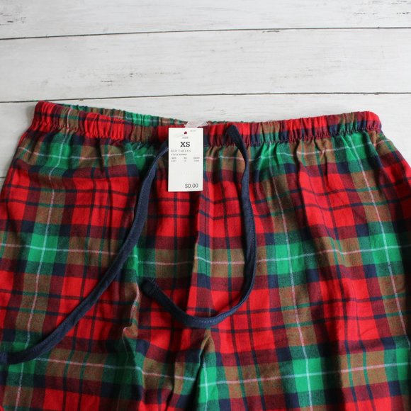 Wondershop Women's Plaid Pajama Set Size XS Red Green Navy Christmas - Picture 5 of 5